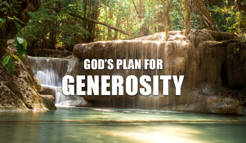 God’s Plan for Generosity
